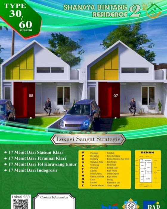 Perumahan Subsidi Shanaya Bintang Residence 2 Bengle Malaya Karawang