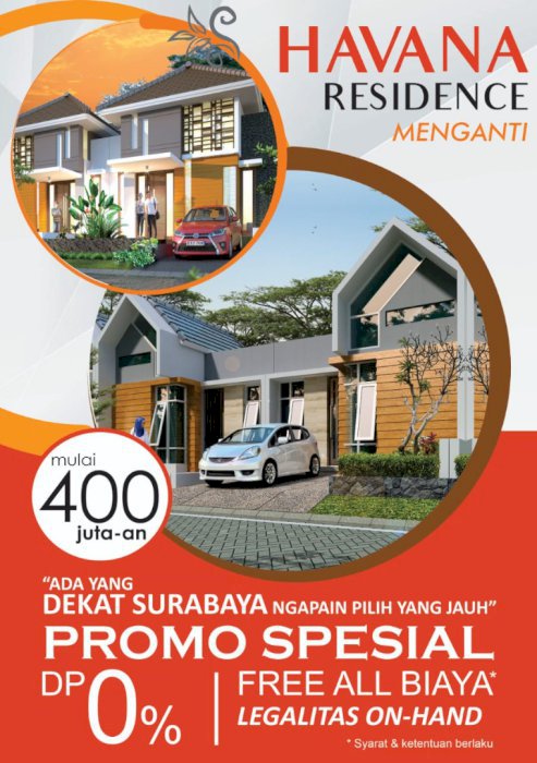 Di jual rumah Subsidi di daerah Surabaya, Jawa timur