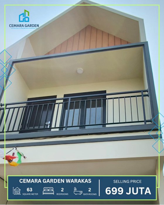 Termurah, Dijual Rumah Baru Tipe Seroja di Jakut, 600 Jutaan 2 Lantai.