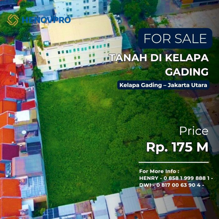 Dijual – Tanah di Kelapa Gading jakarta utara