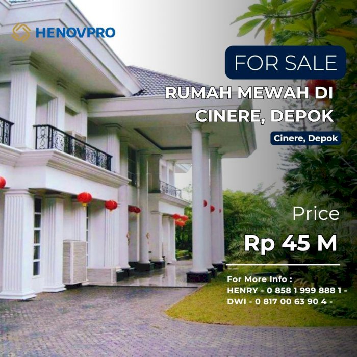 Dijual Cepat – Rumah Mewah di Cinere, Depok