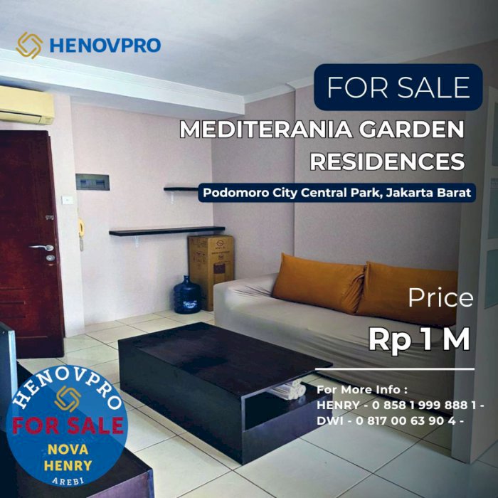 Mediterania Garden Residences 2 Unit 2BR Full Furnish Turun Harga
