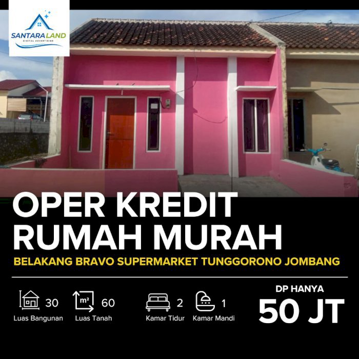 OPER KREDIT RUMAH MURAH DI TUNGGORONO, JOMBANG