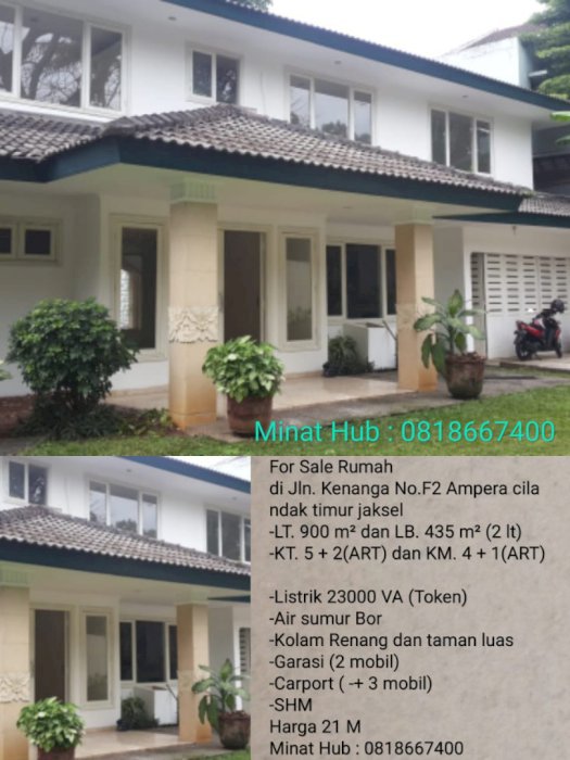 Jual rmh jln kenanga ampera