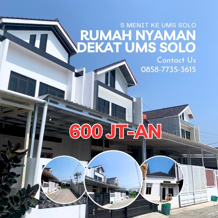 Rumah Scandinavian di dekat UMS solo