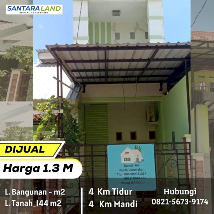 For Sale: Rumah di Perumahan Permata Hijau Lestari, Makassar