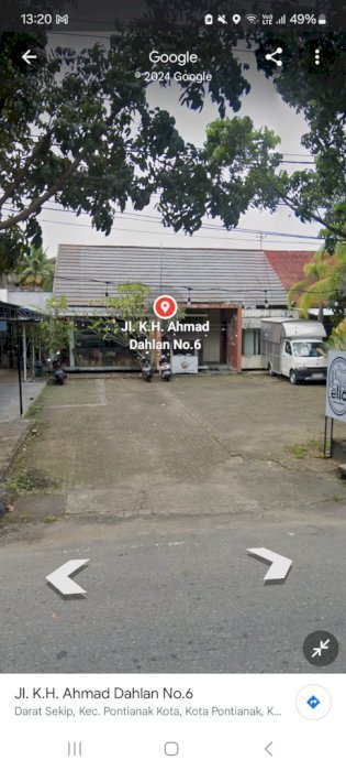 Dijual Cepat Rumah (TP) di Pinggir Jalan K.H. Ahmad Dahlan Pontianak