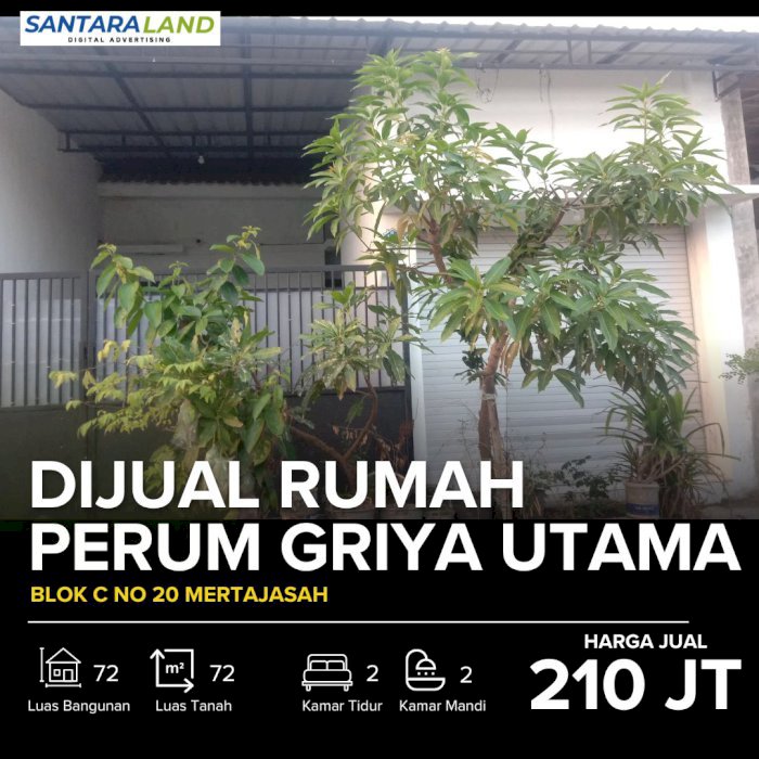 Bismillah, Dijual Rumah di Perum Griya Utama 2 - Mertajasah