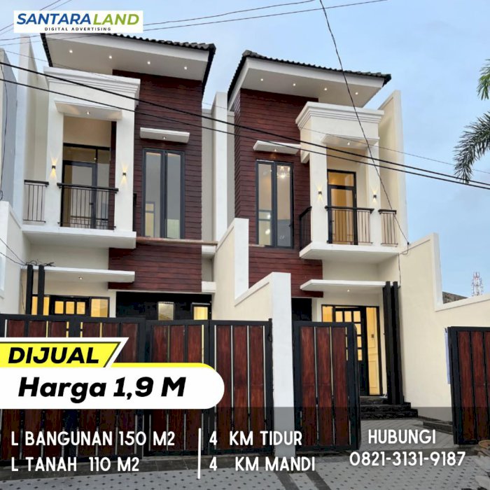 Dijual Rumah Mewah Minimalis Baru di Ketintang, Surabaya Selatan