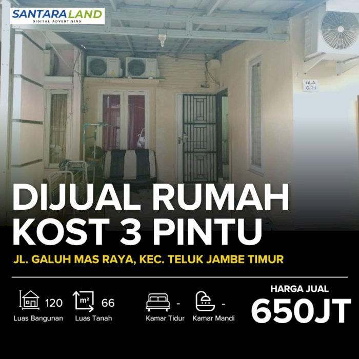 Dijual Rumah Kost 3 Pintu - Karawang Barat