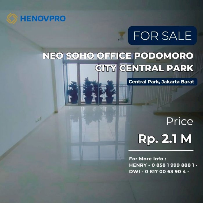 INVESTASI TERBAIK Neo Soho Avenue City View