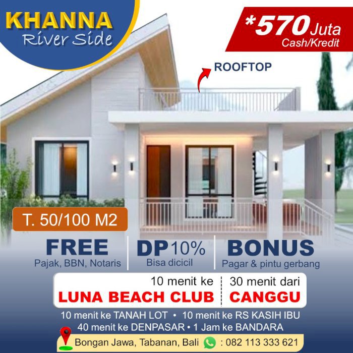 Rumah 1 Lantai, Konstruksi 2 Lantai + Rooftop