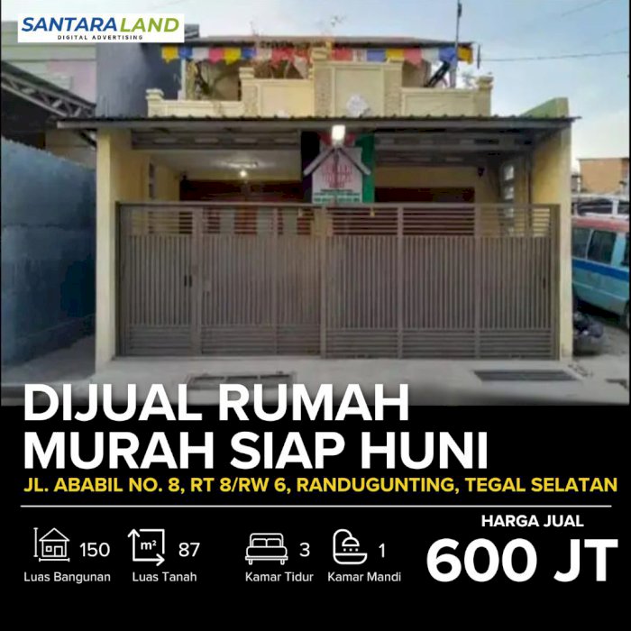 DIJUAL RUMAH MURAH - TEGAL SELATAN