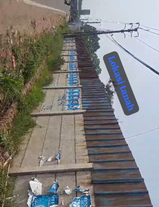 Tanah pinggir jalan raya Pantura Balaraja Tangerang.