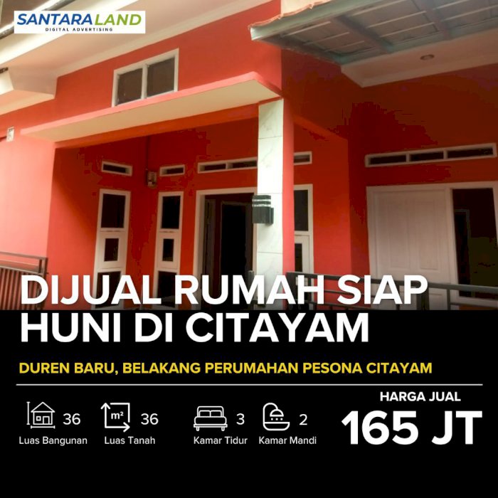 Dijual Rumah Kavling Baru di Citayam - Lokasi Strategis