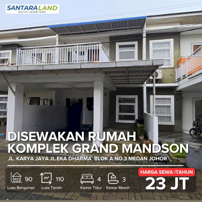 *Disewakan Rumah Baru Murah di Komplek Grand Mandson*
