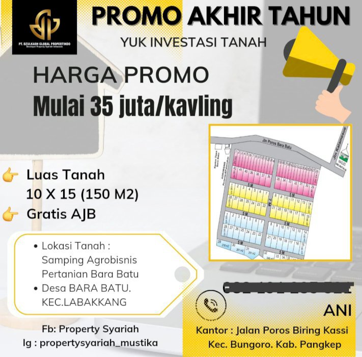 Jual Kavling Murah Di Desa Bara Batu Pangkajene Dan Kepulauan Sulsel