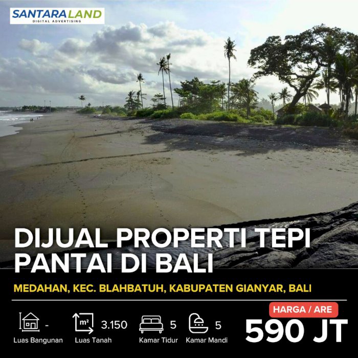 Dijual Properti Tepi Pantai di Bali - Pantai Masceti