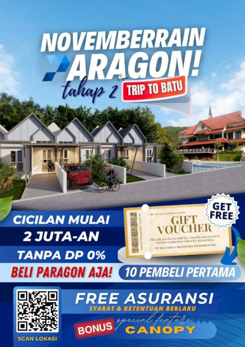 PERUM ASRI DAN SEJUK DI PARAGON KOTA BATU