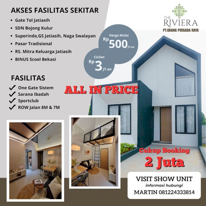 Promo Rumah Cluster Di Jatiasih