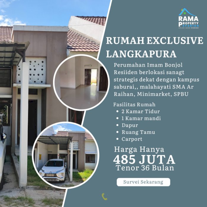 PERUMAHAN LOKASI STRATEGIS GRIYA RESIK IMAM BONJOL LANGKAPURA