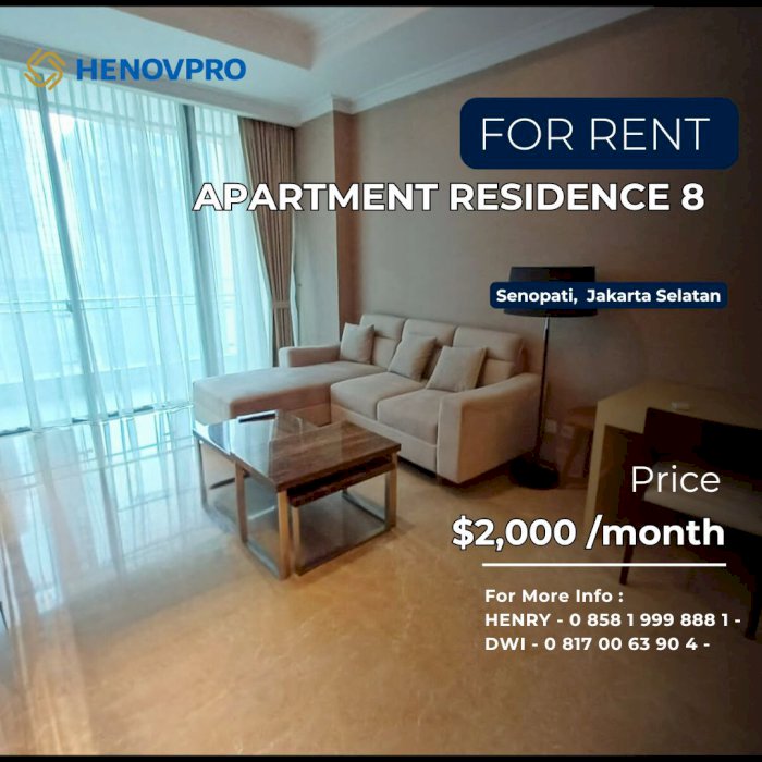 Residence 8 Unit 2+1BR Full Furnish Best Location at SCBD Area