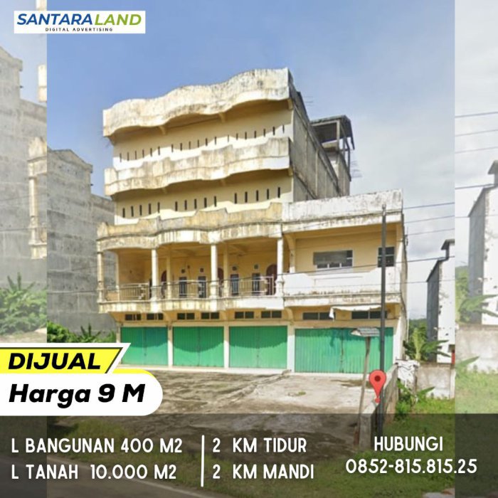 DIJUAL RUKO 4 UNIT + GEDUNG RBW PANENAN 3-4 KG PER BULAN