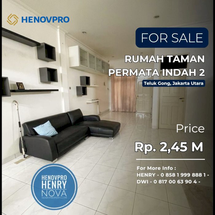 TURUN HARGA RUMAH TAMAN PERMATA INDAH 2 DIJUAL CEPAT
