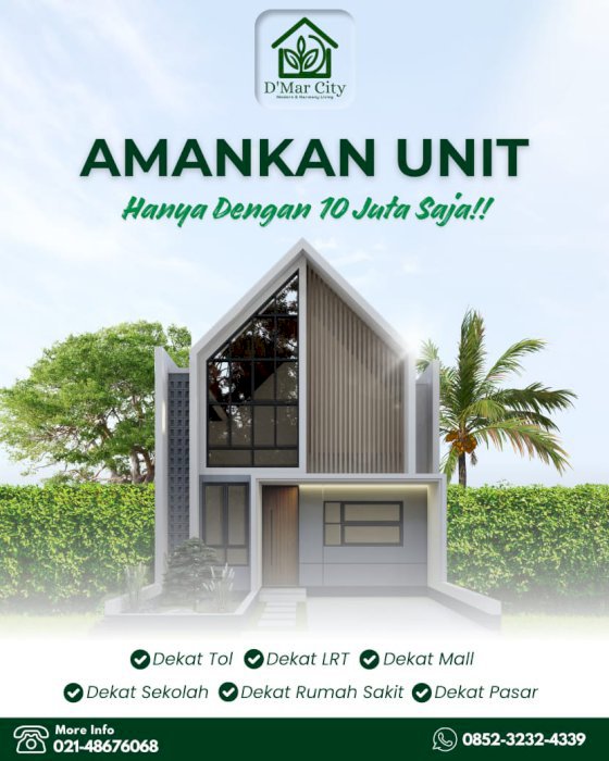 Rumah mewah Modern Harmoni Living