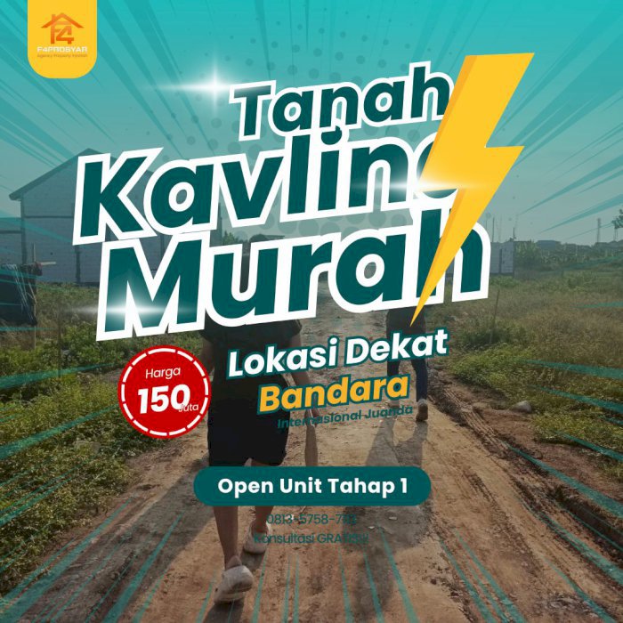 Open Unit Tanah Siap Bangun Harga Murah Banget