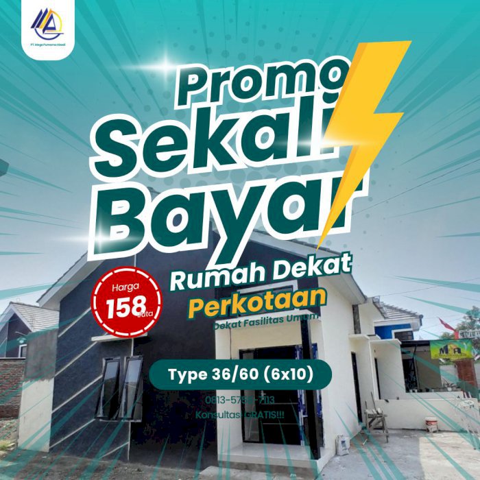 Promo Sekali Bayar Rumah Scandinavia Dekat Pusat Kota
