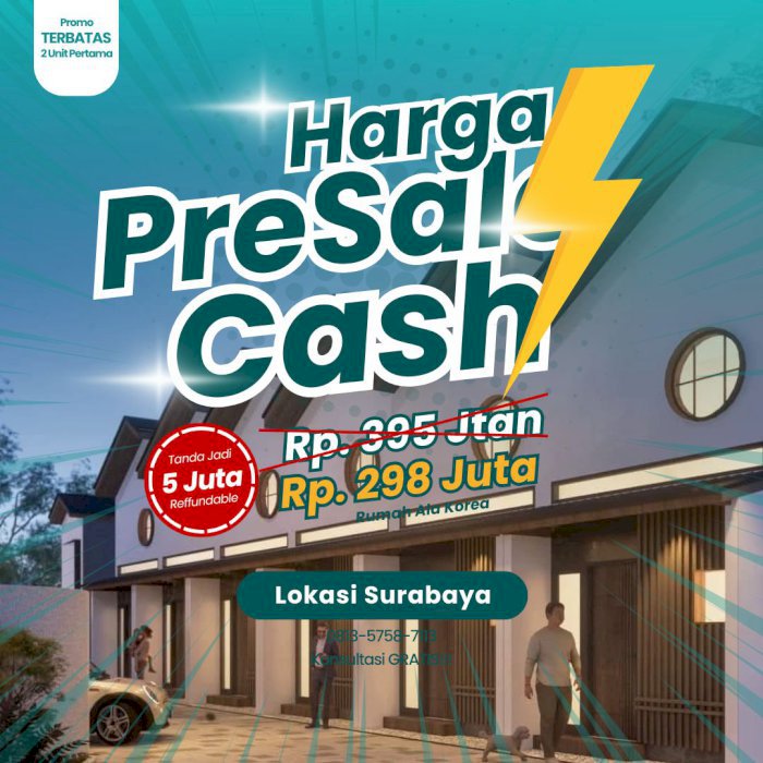 Pertama di Surabaya Rumah Murah Ala Drama Korea