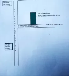 Dijual Tanah S.Siring 2km Sebelum Airport .