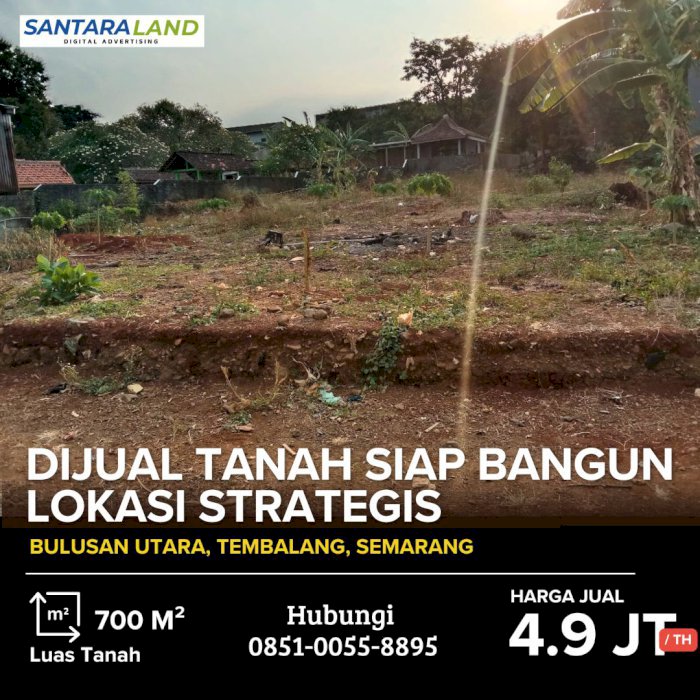 DIJUAL TANAH STRATEGIS DI BULUSAN, TEMBALANG SEMARANG