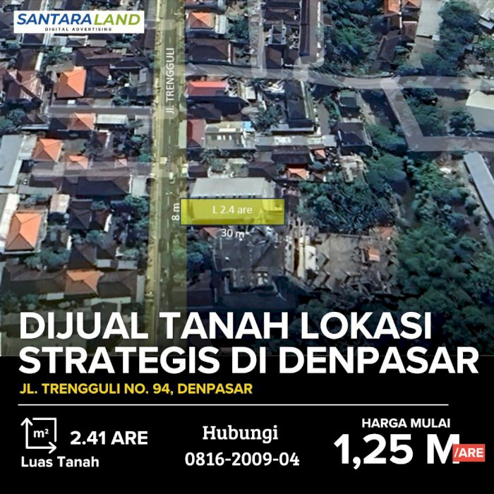Dijual Tanah lokasi strategis di Denpasar