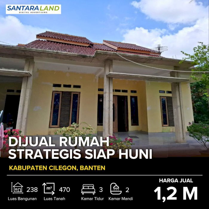 Dijual Rumah Strategis di Cilegon
