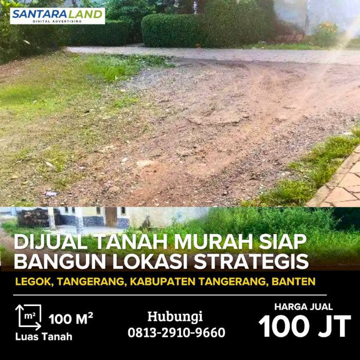 Dijual Tanah Murah di Legok, Tangerang