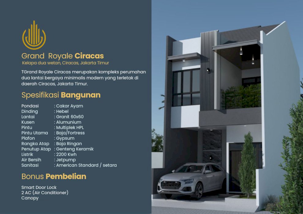  RUMAH STRATEGIS 2 LANTAI DI CIRACAS HARGA 1 M-an, Dekat LRT Ciracas