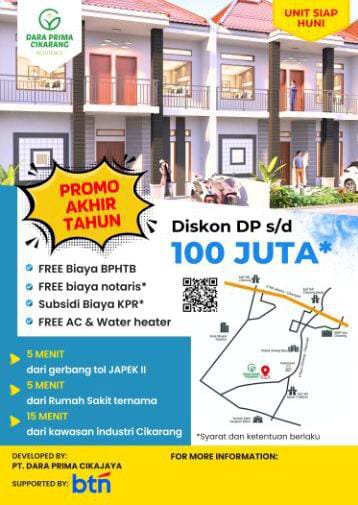 Perumahan Strategis Siap Huni Di Serang Baru Bekasi