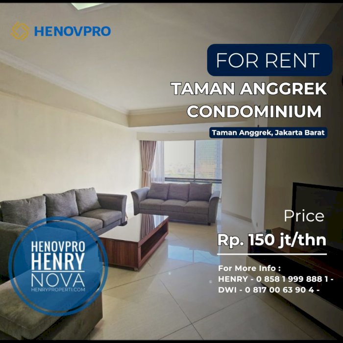 Taman Anggrek Unit 3+1BR Full Furnish BEST City View