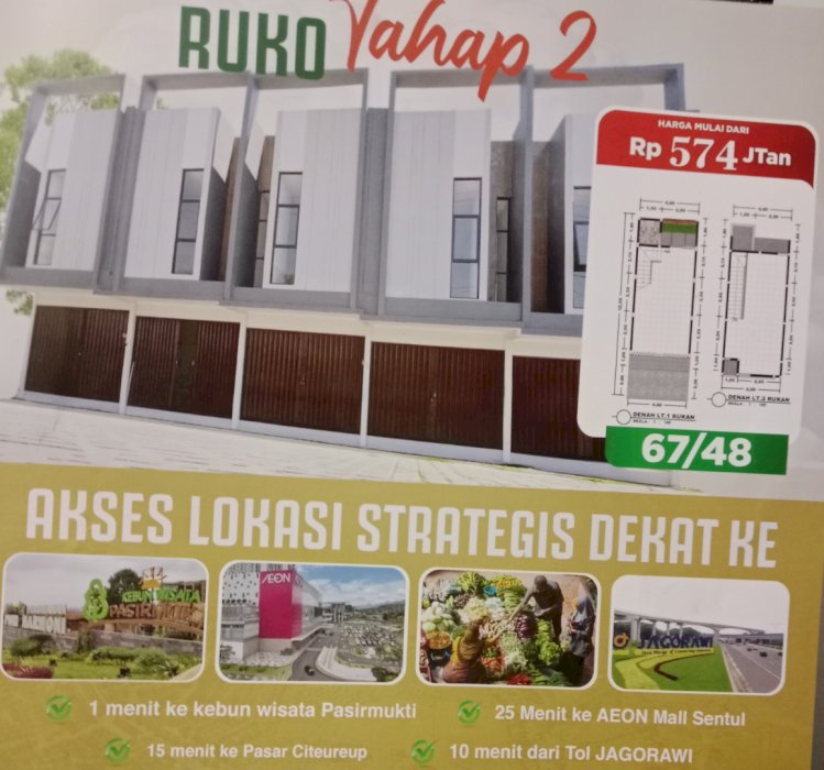 Ruko 2 lantai Citereup bogor