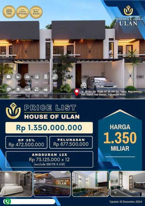 VILLA SHM 2lantai dengan private pool