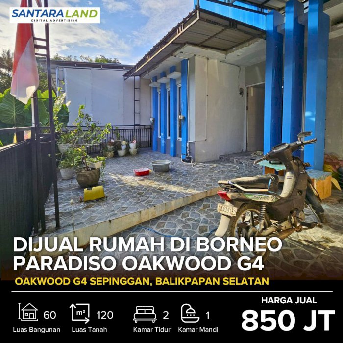 Dijual Rumah di Borneo Paradiso Oakwood G4