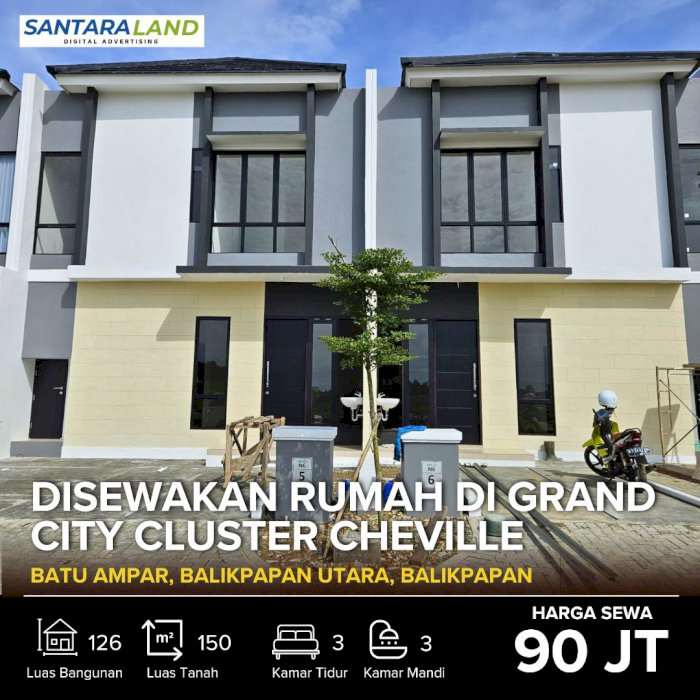Disewakan Rumah di Grand City