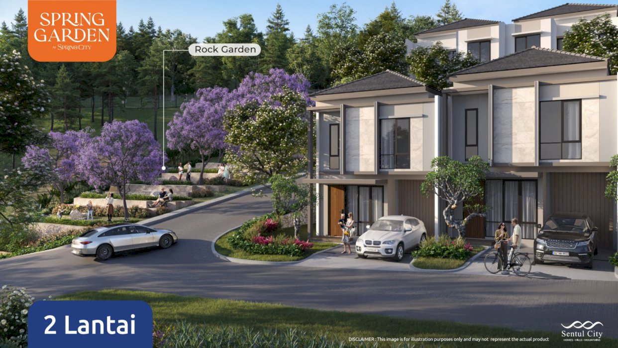 Spring garden Sentul city hunian view alam pegunungan