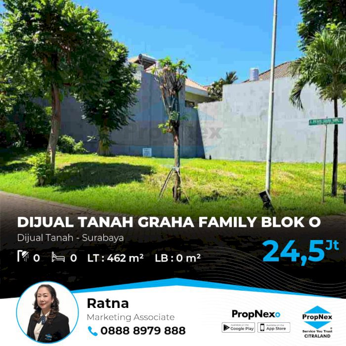 Dijual Tanah Graha Famili Blok O