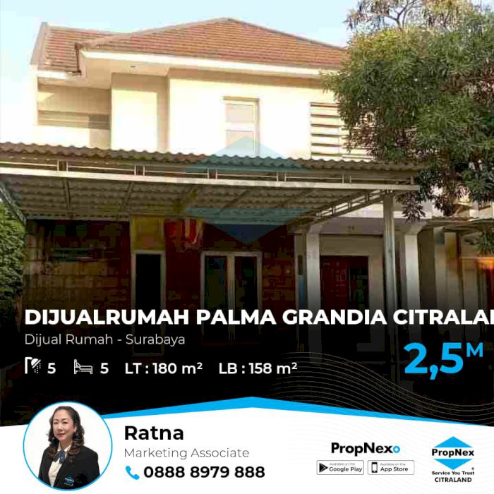 Dijual Rumah Siap Huni, Palma Grandia, Citraland