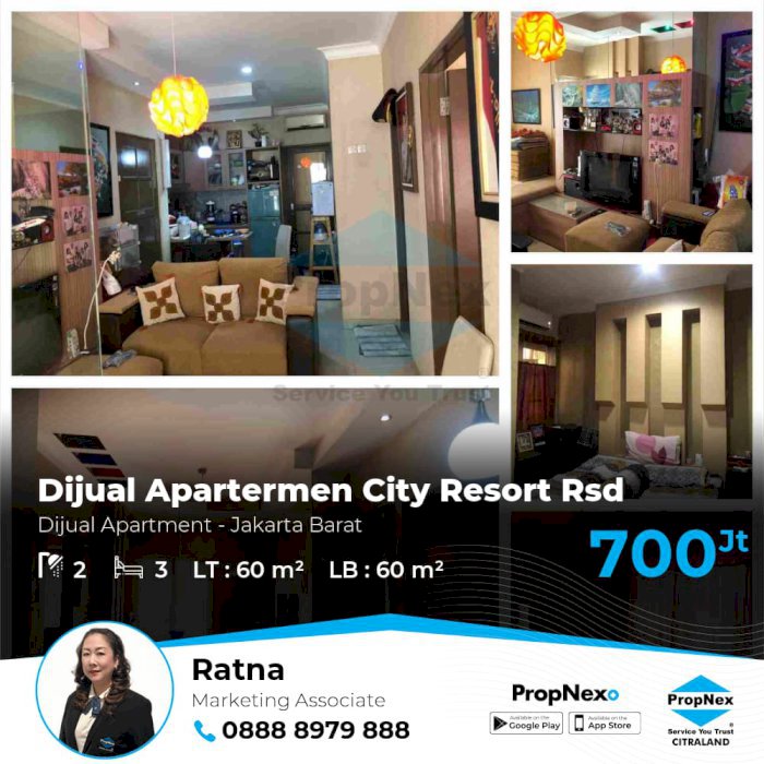 Dijual Apaterment city resort residence
