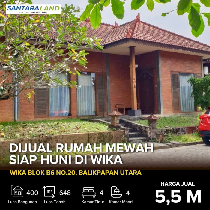 DIJUAL RUMAH MEWAH DI WIKA, BALIKPAPAN UTARA