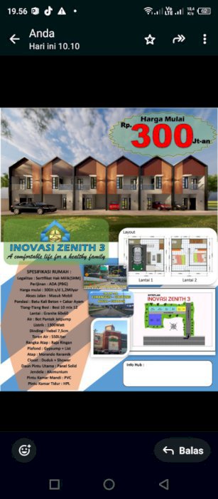 Rumah dekat Plaza Cibubur